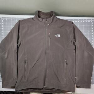 Vintage The North Face Apex Bionic Jacket Mens Large Brown Gunmetal Softshell